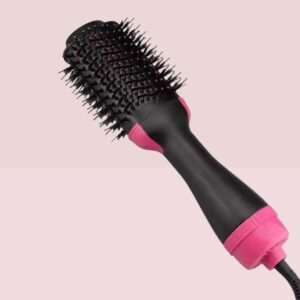 Escova de cabelo 2X1 com função de ultra secagem e escova.