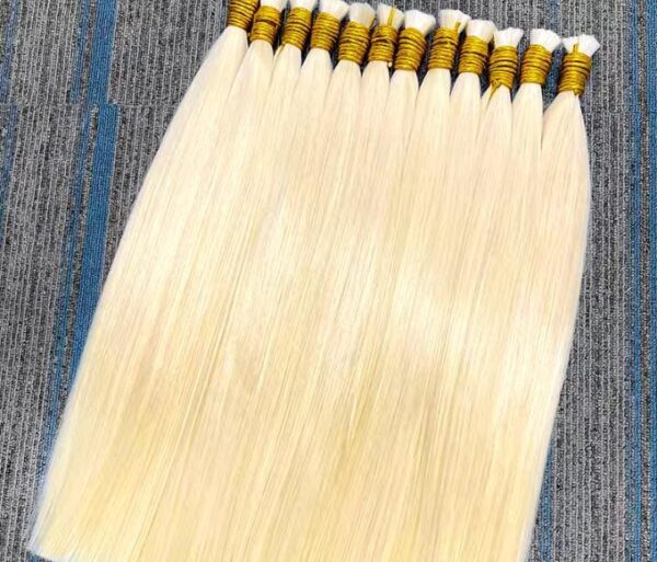 Cabelo Humano Brasileiro Loiro Global. 100g - 75cm. - Image 4