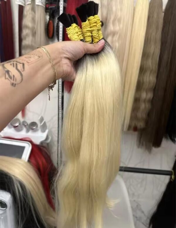 Cabelo Vietnamita - Loiro raiz esfumada. 65cm e 75cm; 100g. - Image 3